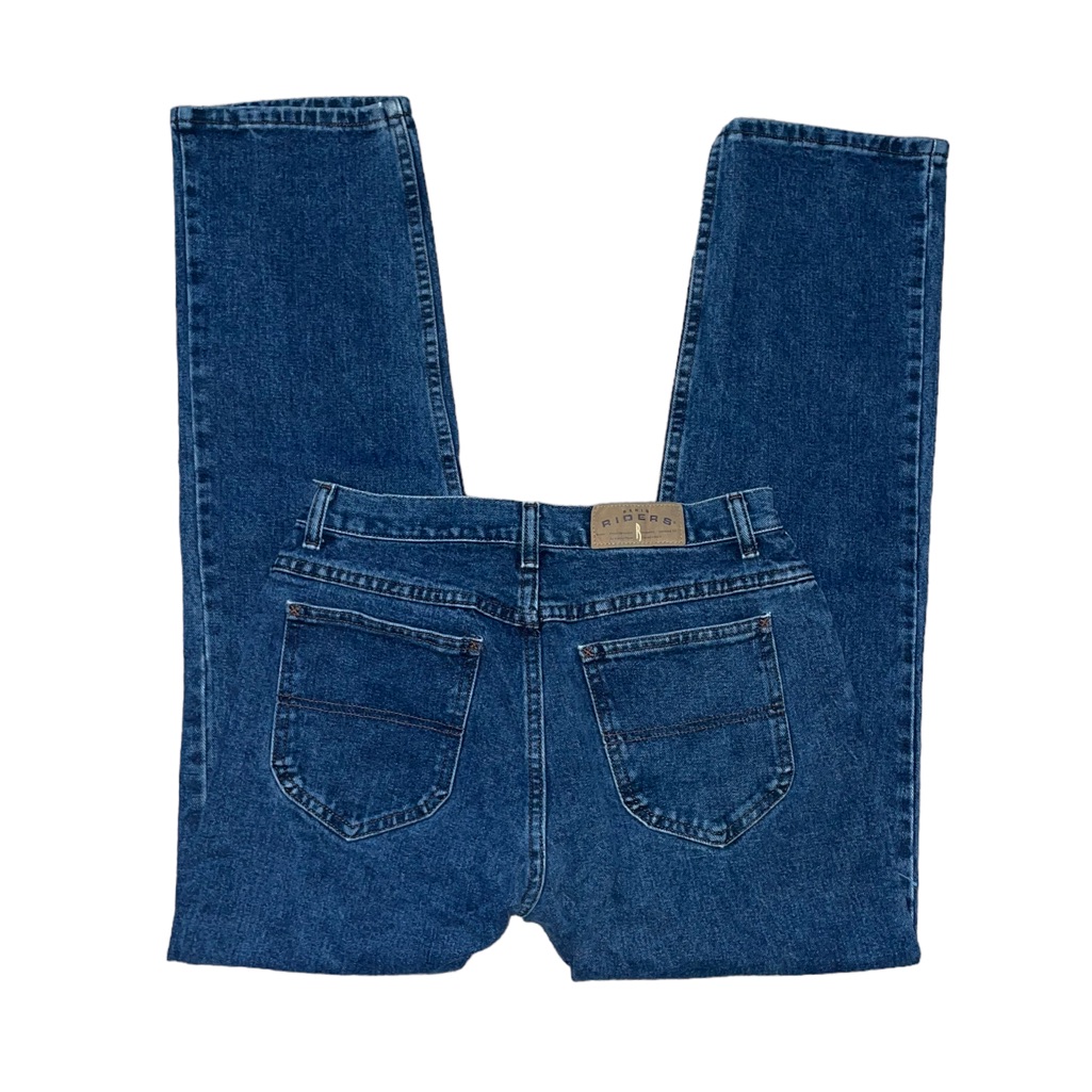 Vintage 90s Riders By Lee High Waisted Utility Oversized Baggy Denim Jeans